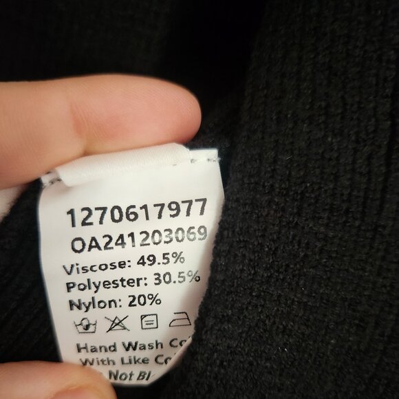 NWT - Commense Metal Buckle Waisted Sweater Vest - Black - Size Small (US 4) - Picture 8 of 8